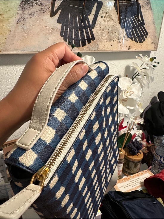 Marc by Marc Jacobs Navy & White Check Canvas Backpack Crossbody main image 10